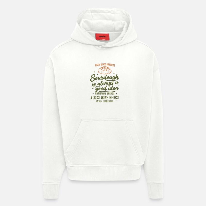 Sourdough Bread Baking Baker Sourdough Starter - Hoodie- made by SPREAD  - OFF WHITE
