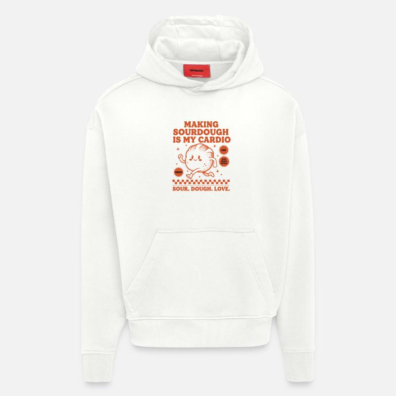Sauerteigbrot Backen Sauerteig machen - Hoodie- made by SPREAD  - OFF WHITE