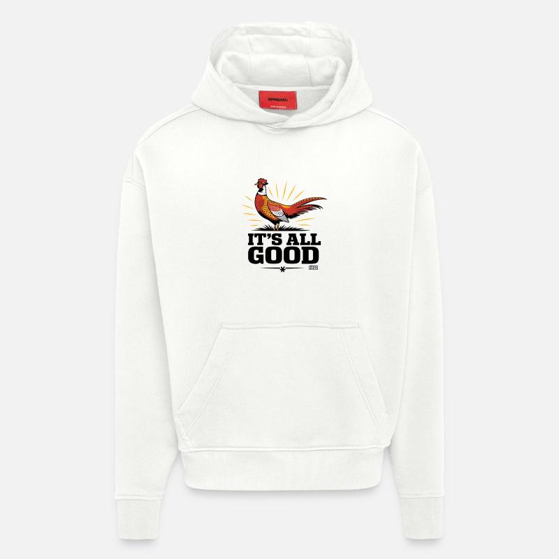 Karmesinroter Phönix-Ausbruch - Hoodie- made by SPREAD  - OFF WHITE