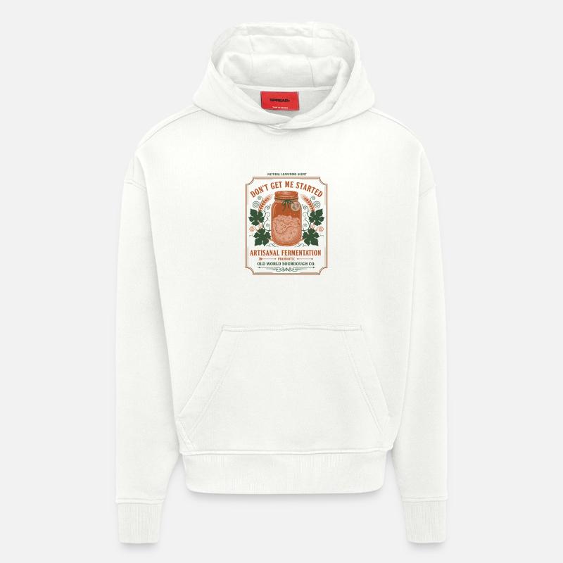 sourdough Bread Baking Baker Sourdough Starter - Hoodie- made by SPREAD  - OFF WHITE
