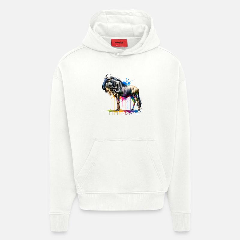 GNU Gift - Hoodie- made by SPREAD  - OFF WHITE