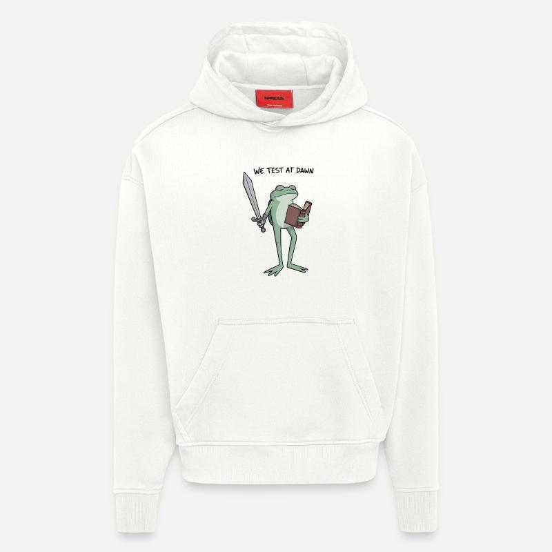 Dawnbound Frog Knight - Hoodie- made by SPREAD - OFF WHITE
