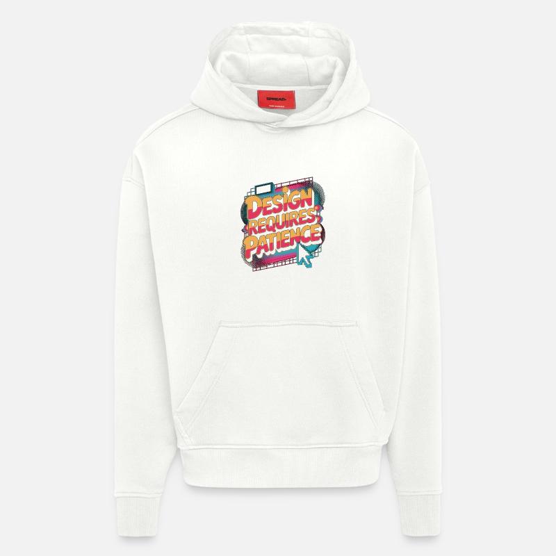 Graphic Designer Design Requires Visual Artist - Hoodie- made by SPREAD - OFF WHITE