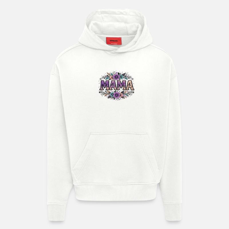 Mom Gift: Retro Mama Visual - Hoodie- made by SPREAD  - OFF WHITE