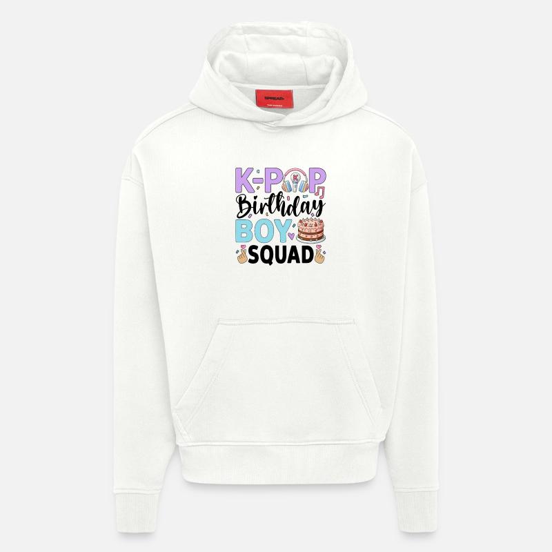 K-Pop Birthday Boy Squad - Hoodie- made by SPREAD  - OFF WHITE