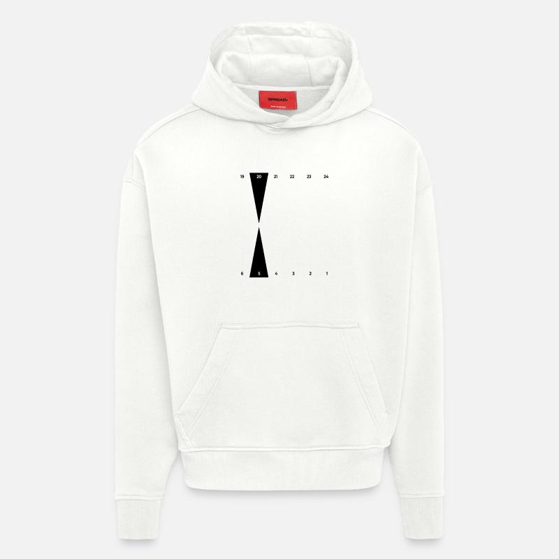 Backgammon | Point d’Or - Sweat à capuche bio épais oversize fabriqué en UE - OFF WHITE