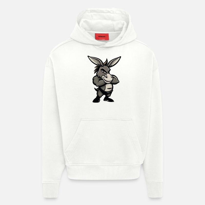 esel comic - Hoodie- made by SPREAD  - OFF WHITE