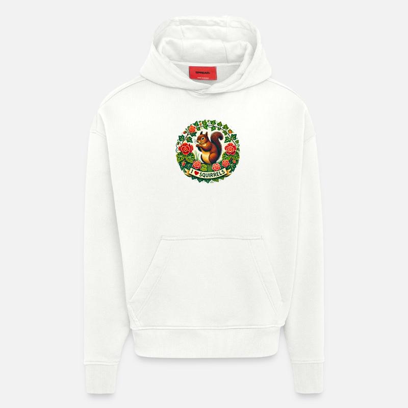 Ich liebe Eichhörnchen - Hoodie- made by SPREAD - OFF WHITE