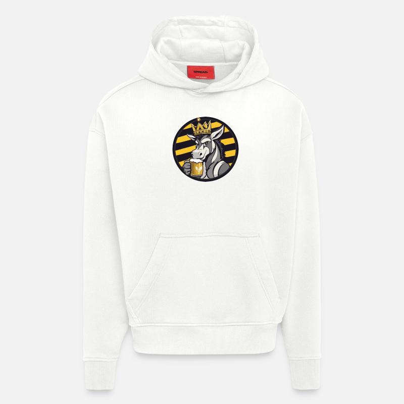 Donkey Beer Comic - Hoodie- made by SPREAD  - OFF WHITE