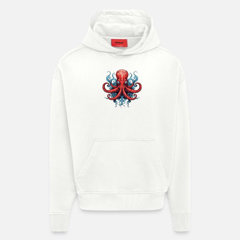 Octopus Octopus - Hoodie- made by SPREAD  - OFF WHITE