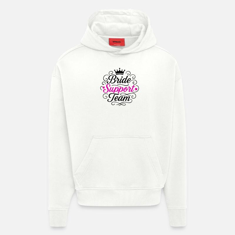 Braut Support Team - Hoodie- made by SPREAD  - OFF WHITE
