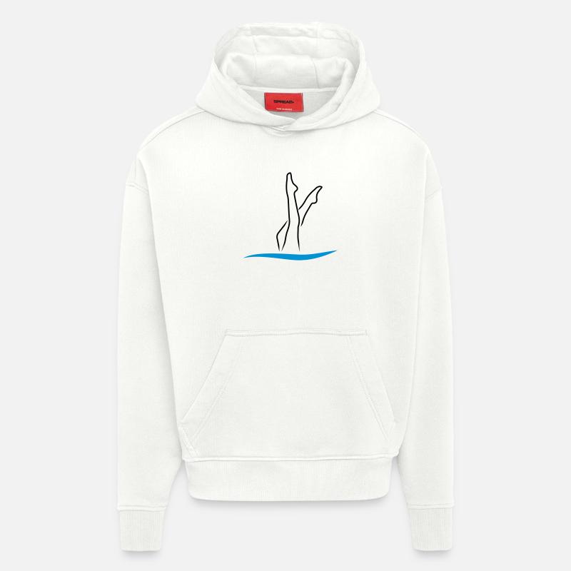 synchronized swimming - Hoodie- made by SPREAD  - OFF WHITE