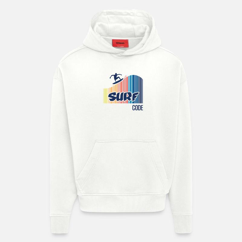 Surfcode - Hoodie- made by SPREAD  - OFF WHITE