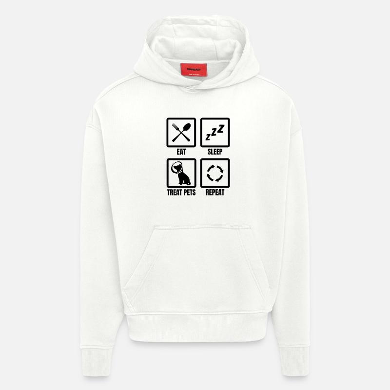 Tierarzt Routine - Hoodie- made by SPREAD  - OFF WHITE