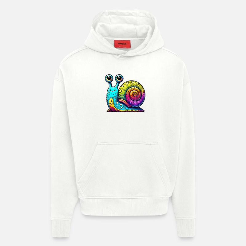 Snail - Hoodie- made by SPREAD  - OFF WHITE