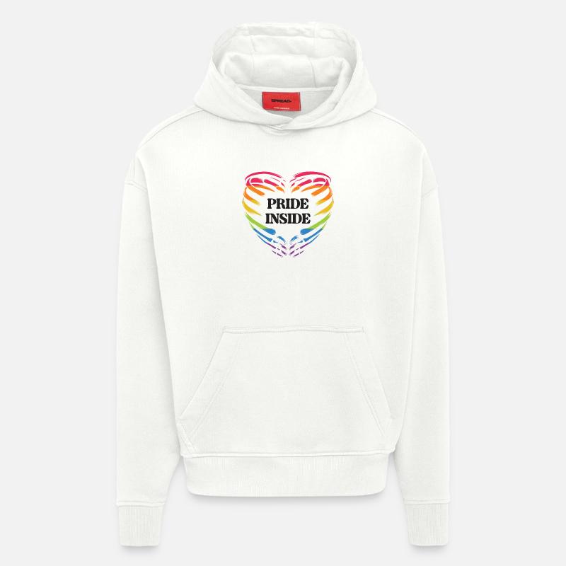 LGBT Pride Monat - Pride Inside - Hoodie- made by SPREAD  - OFF WHITE