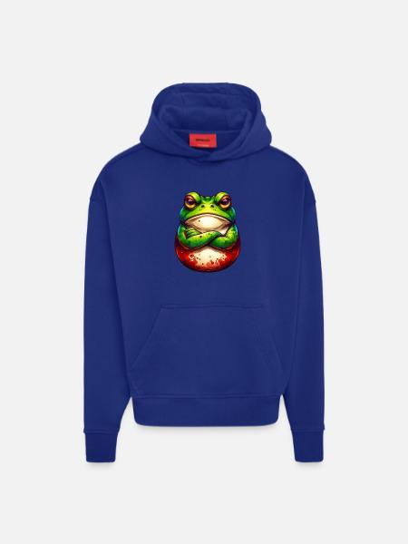 Frog - Crossed Arms - Nope - Bad Mood - Hoodie- made by SPREAD  - OFF WHITE