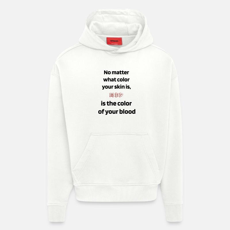 Blutfarbe - Hoodie- made by SPREAD  - OFF WHITE