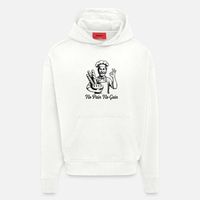 Bread Bakery Humor Baker - Hoodie- made by SPREAD  - OFF WHITE