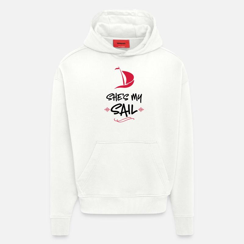 mariage - Sweat à capuche bio épais oversize fabriqué en UE - OFF WHITE