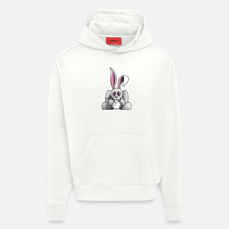 Lapix - Sweat à capuche bio épais oversize fabriqué en UE - OFF WHITE