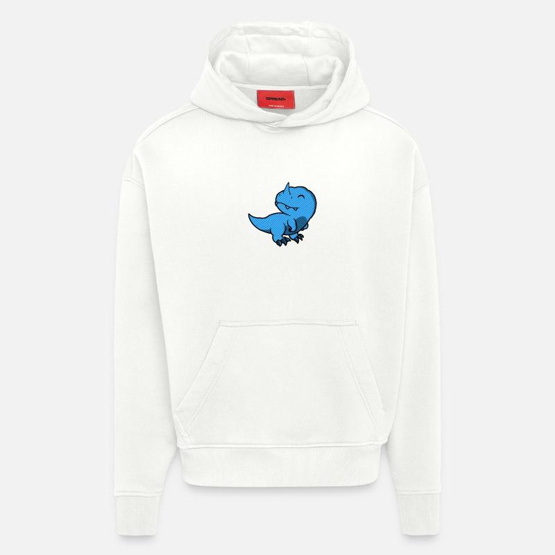 Rex Blue Cute - Hoodie- made by SPREAD  - OFF WHITE