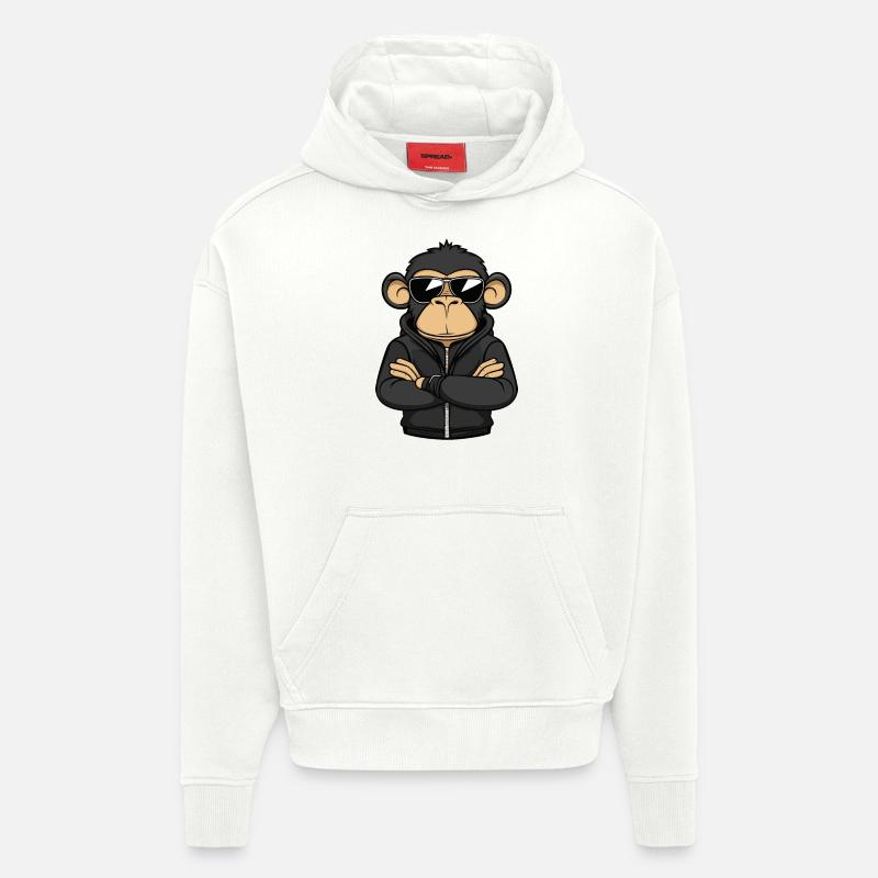 Monkey Comic - Hoodie- made by SPREAD  - OFF WHITE
