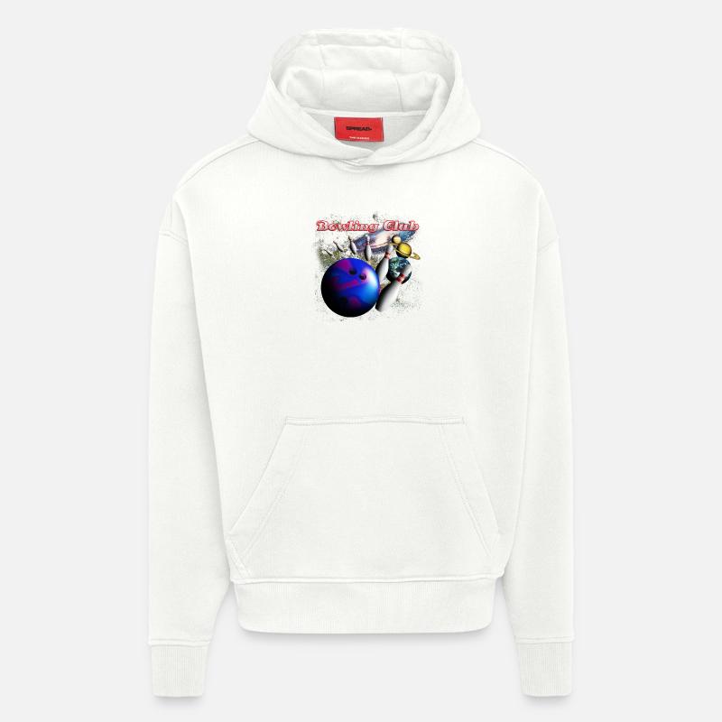 bowling_space_a - Hoodie- made by SPREAD  - OFF WHITE