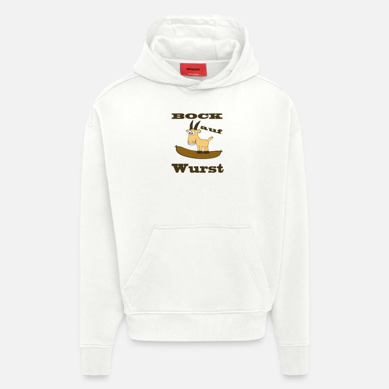 Comic Bock - Bock auf Wurst - Hoodie- made by SPREAD  - OFF WHITE