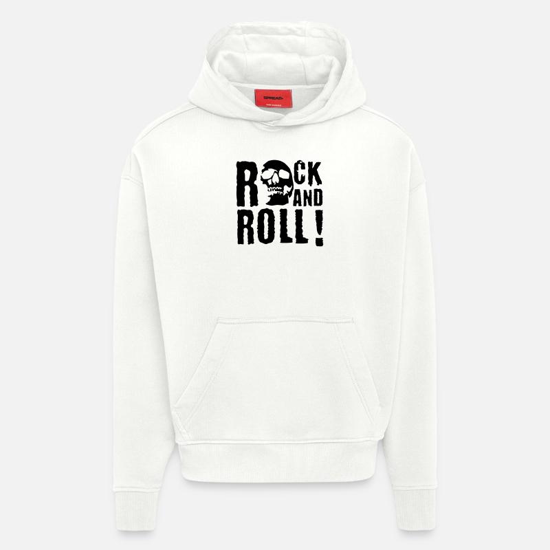 rock_and_roll_d_1c - Sweat à capuche bio épais oversize fabriqué en UE - OFF WHITE