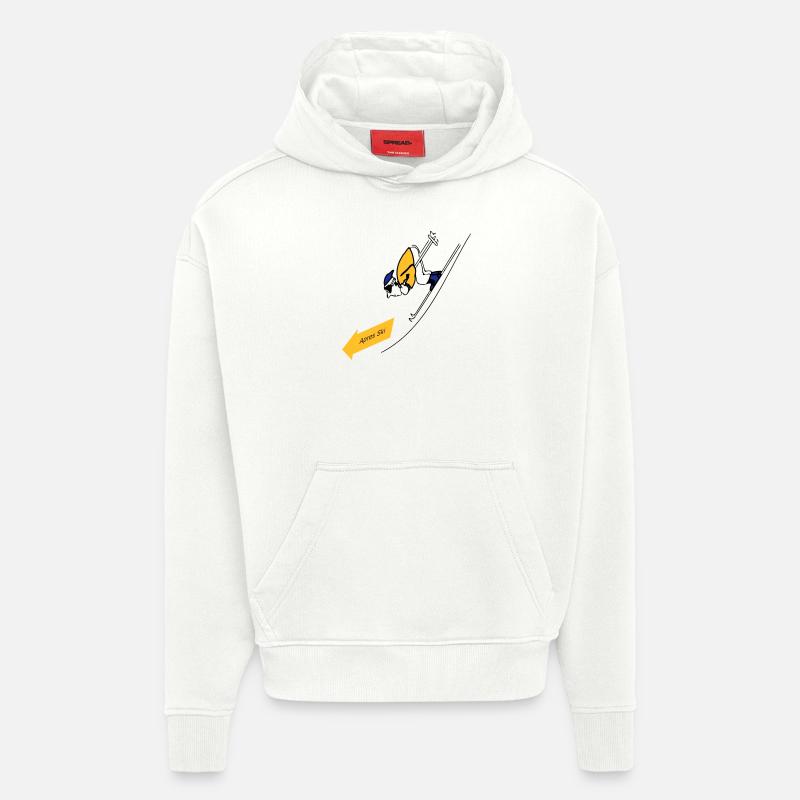 "Apres ski" by Claudia-Moda - Hoodie- made by SPREAD - OFF WHITE