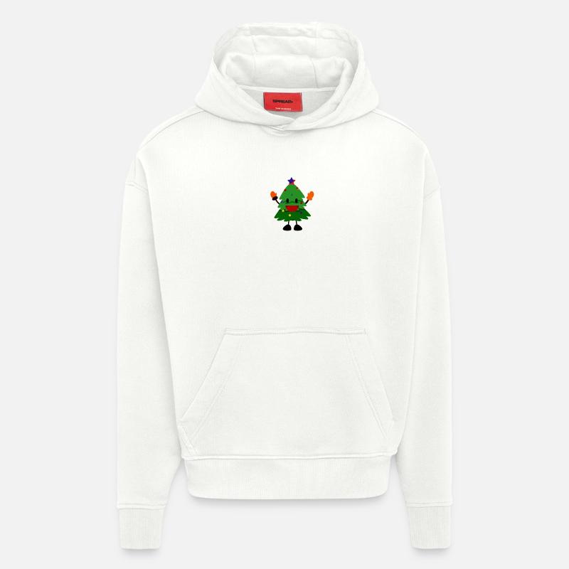 Weihnachtsbaum - Hoodie- made by SPREAD - OFF WHITE