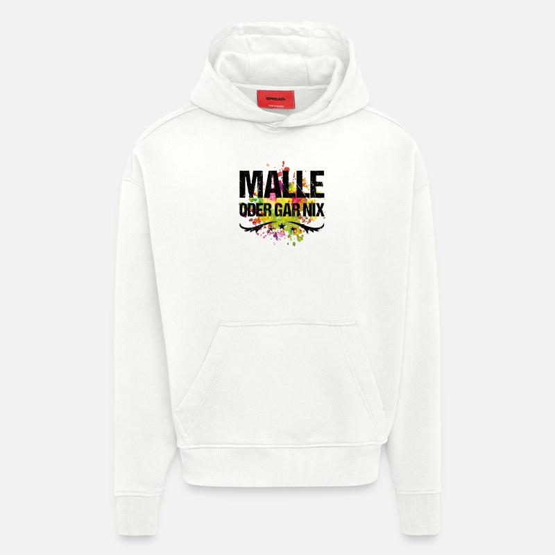malle oder gar nix farbig - Hoodie- made by SPREAD  - OFF WHITE