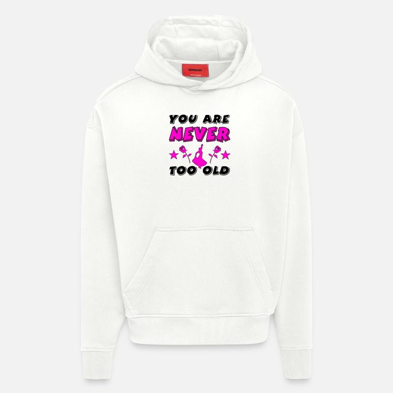 Danser - Sweat à capuche bio épais oversize fabriqué en UE - OFF WHITE
