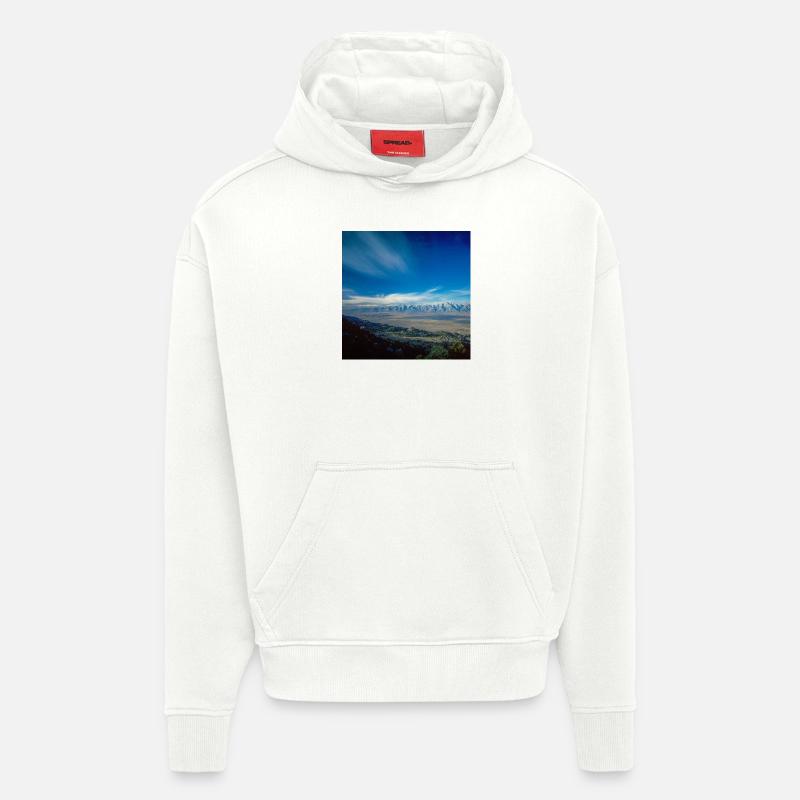 Vallée d’Owens - Sweat à capuche bio épais oversize fabriqué en UE - OFF WHITE