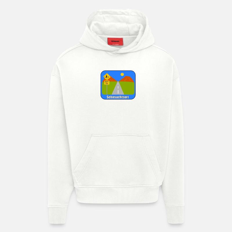 Sehnsuchtsort - Hoodie- made by SPREAD  - OFF WHITE