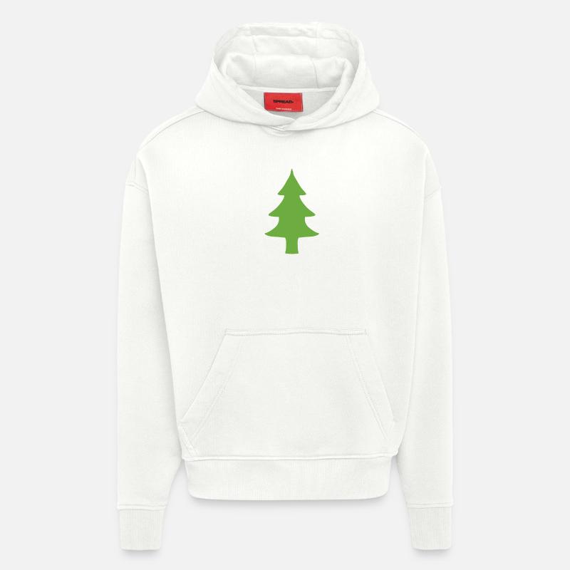 Fir tree tree natural green - Hoodie- made by SPREAD  - OFF WHITE