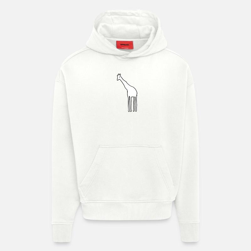 tier giraffe symbol - Hoodie- made by SPREAD  - OFF WHITE