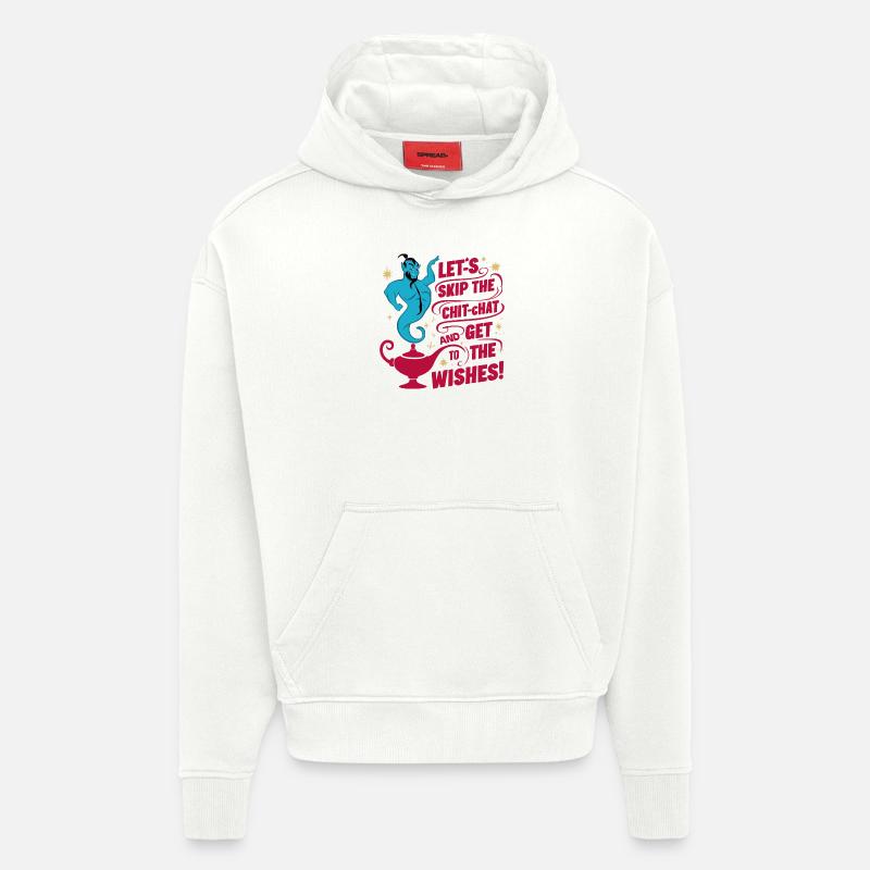 Lampe du Génie - Sweat à capuche bio épais oversize fabriqué en UE - OFF WHITE