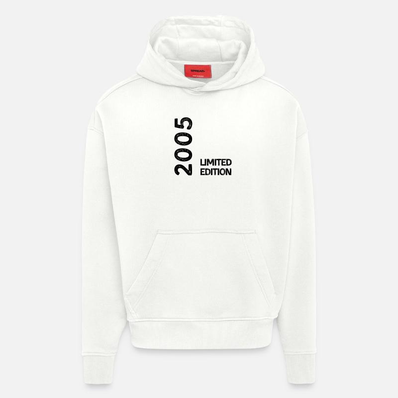 2005 limited edition - Sweat à capuche bio épais oversize fabriqué en UE - OFF WHITE