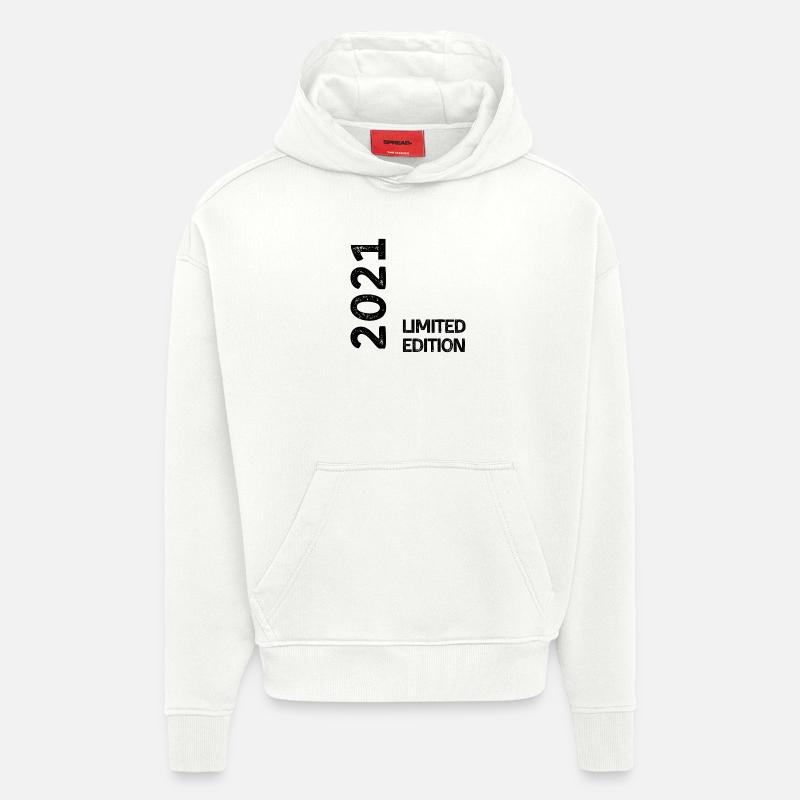 2021 limited edition - Sweat à capuche bio épais oversize fabriqué en UE - OFF WHITE