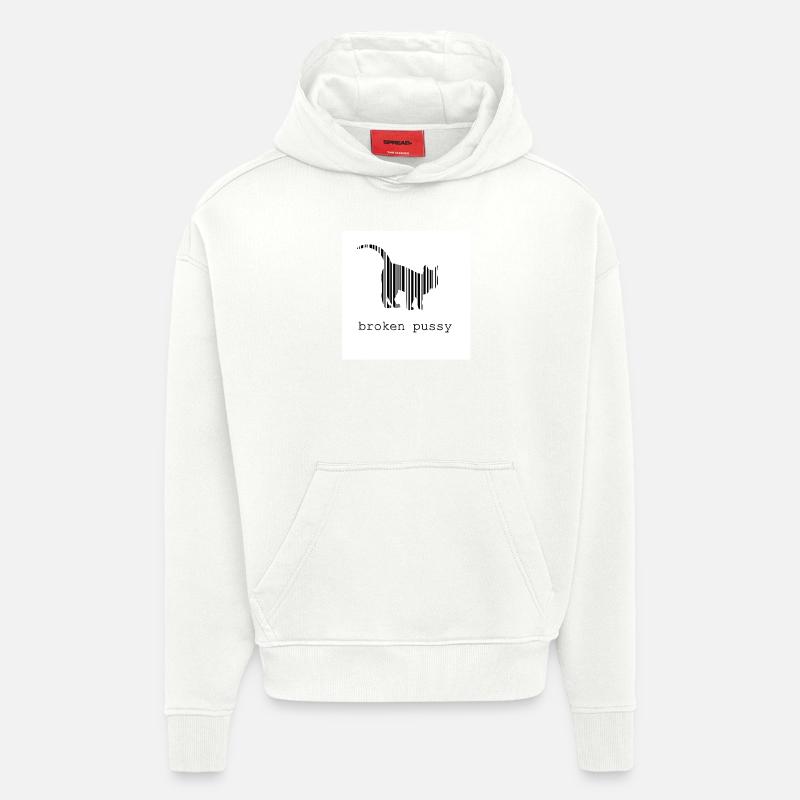 Broken Katze - Hoodie- made by SPREAD  - OFF WHITE