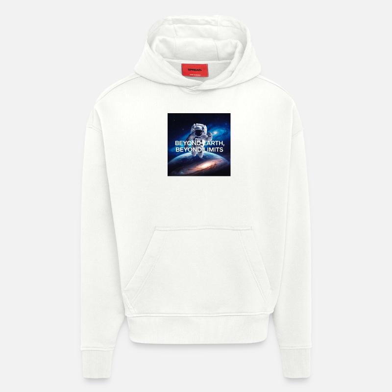 Beyond earth, beyond limits - Hoodie- made by SPREAD  - OFF WHITE
