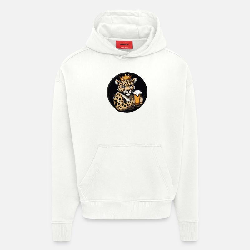 Leopard Bier Comic - Hoodie- made by SPREAD  - OFF WHITE