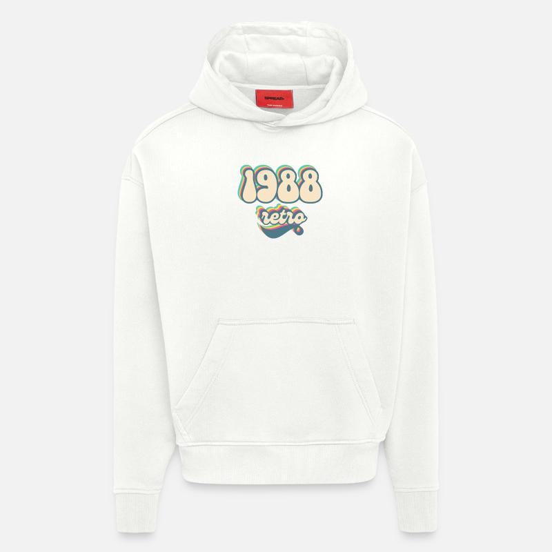 1988 Retro Geschenkidee - Hoodie- made by SPREAD  - OFF WHITE