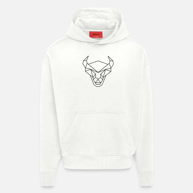 Bull - Hoodie- made by SPREAD  - OFF WHITE