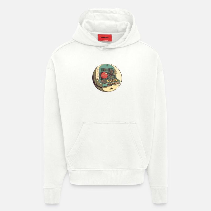 Retro-Computer: Die Anfänge der Technik! - Hoodie- made by SPREAD  - OFF WHITE