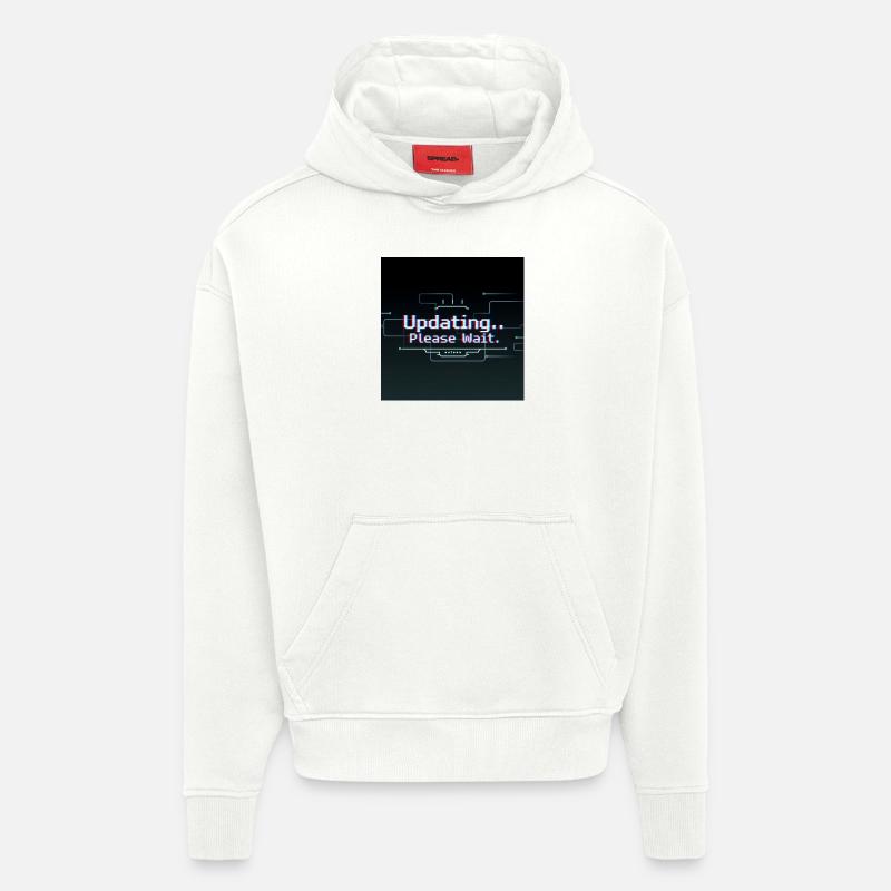 Glitch Update Ladebildschirm - Hoodie- made by SPREAD - OFF WHITE