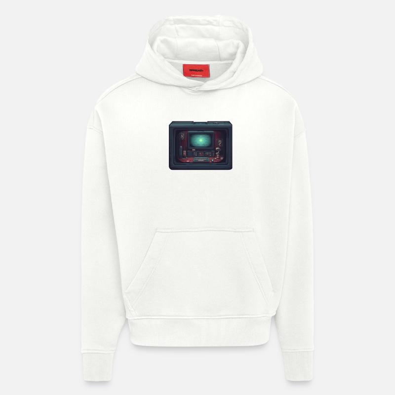 Computer in computer - Hoodie- made by SPREAD  - OFF WHITE