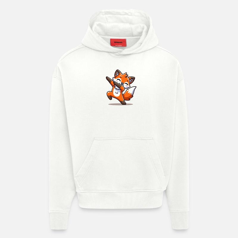 fuchs tier dabbing - Hoodie- made by SPREAD  - OFF WHITE